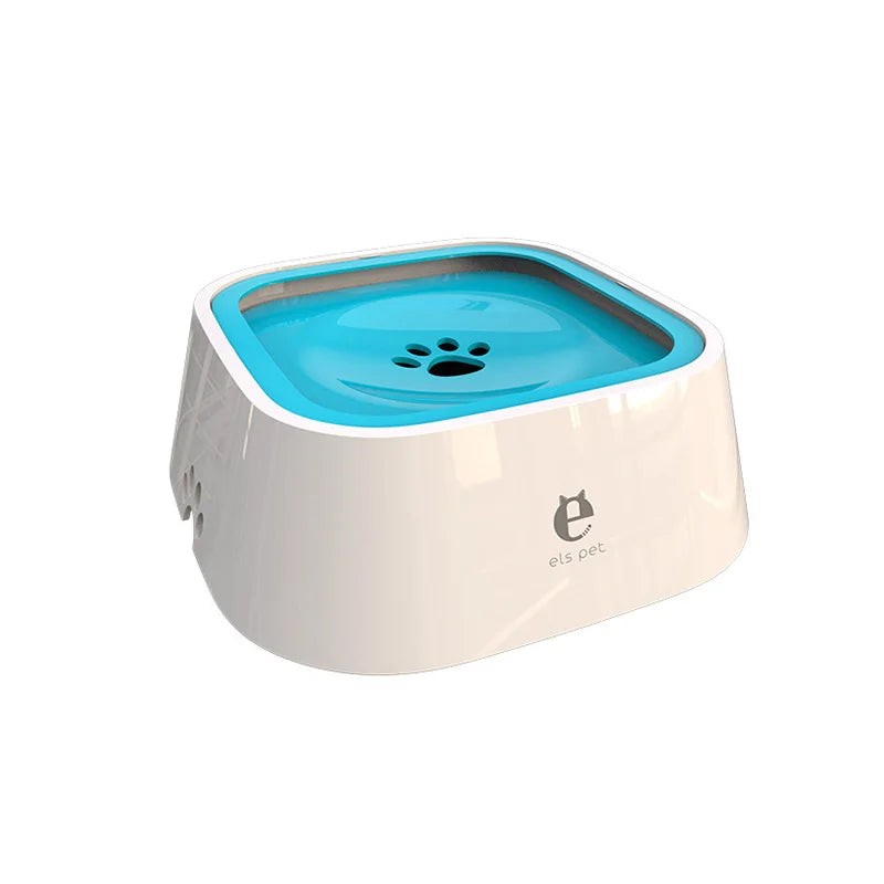 A-Blue Color No-Spill Floating Pet Water Bowl For Dogs And Cats