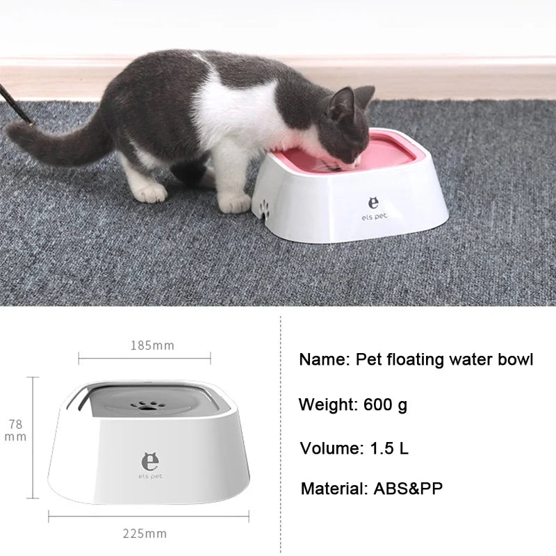 No-Spill Floating Pet Water Bowl For Dogs And Cats