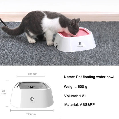 No-Spill Floating Pet Water Bowl For Dogs And Cats