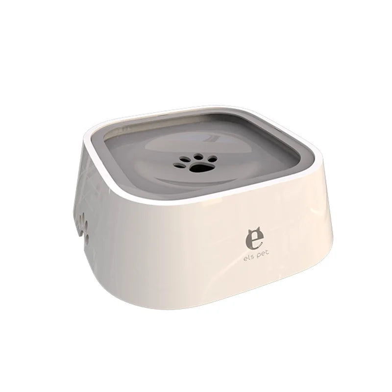 A-Grey Color No-Spill Floating Pet Water Bowl For Dogs And Cats