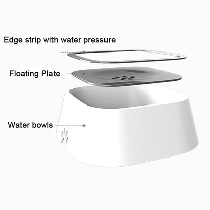 No-Spill Floating Pet Water Bowl For Dogs And Cats